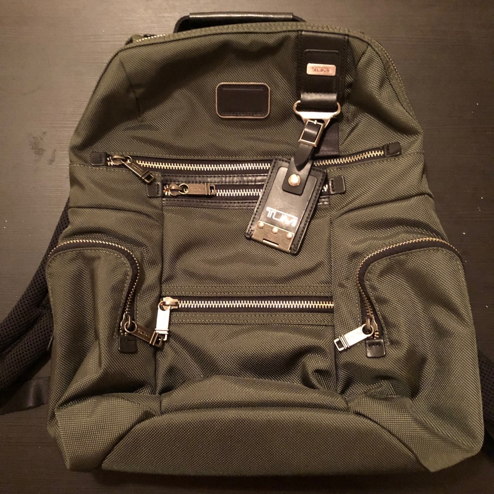 New Tumi Knox Backpack - Forest Green
